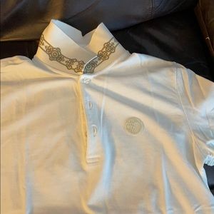 Versace Collection Mens Medusa Cream Polo Size M